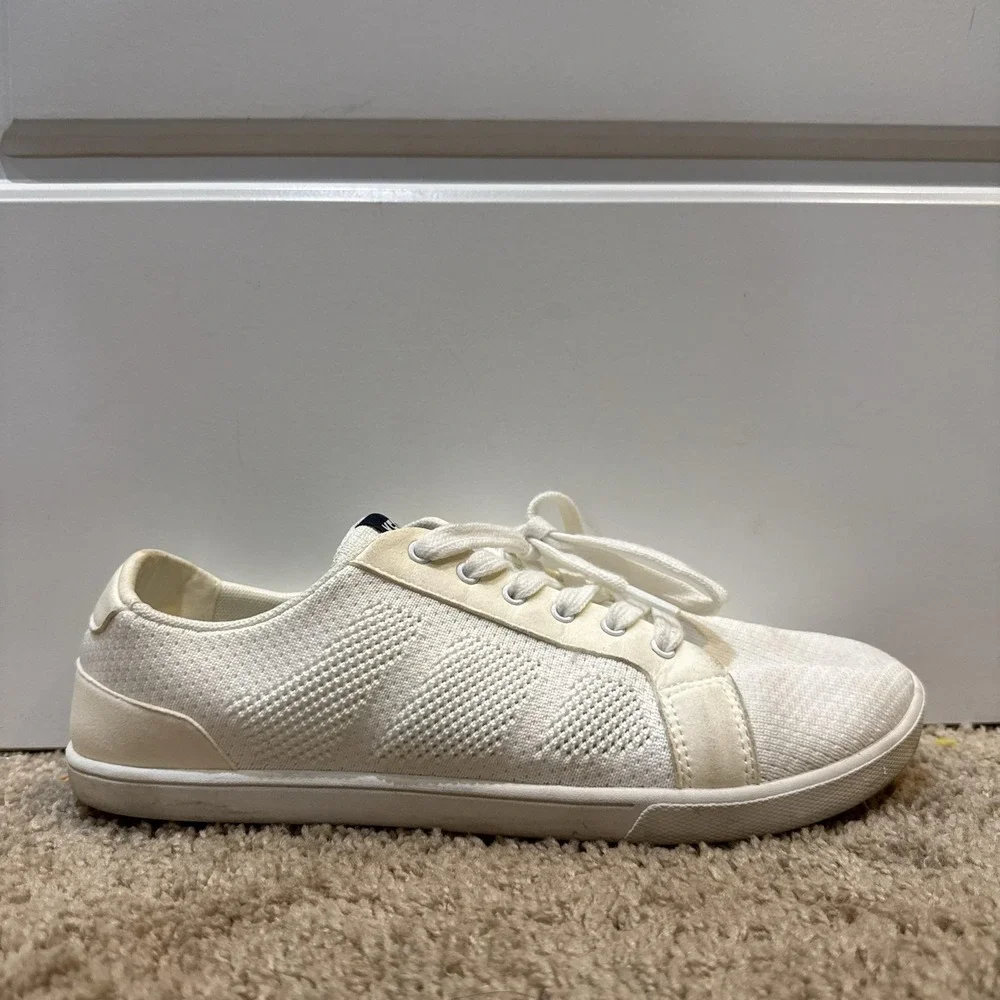 Xero Shoes Mens Size 9.5 White Canvas Dillon Lace Up Casual Sneakers Lightweight